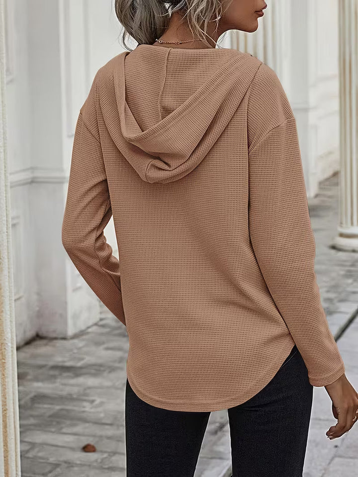 Heydi - Sudadera Con Capucha Manga Larga y Bajo Curvo