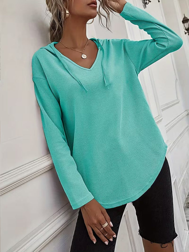 Heydi - Sudadera Con Capucha Manga Larga y Bajo Curvo