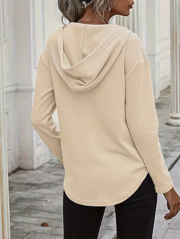 Heydi - Sudadera Con Capucha Manga Larga y Bajo Curvo