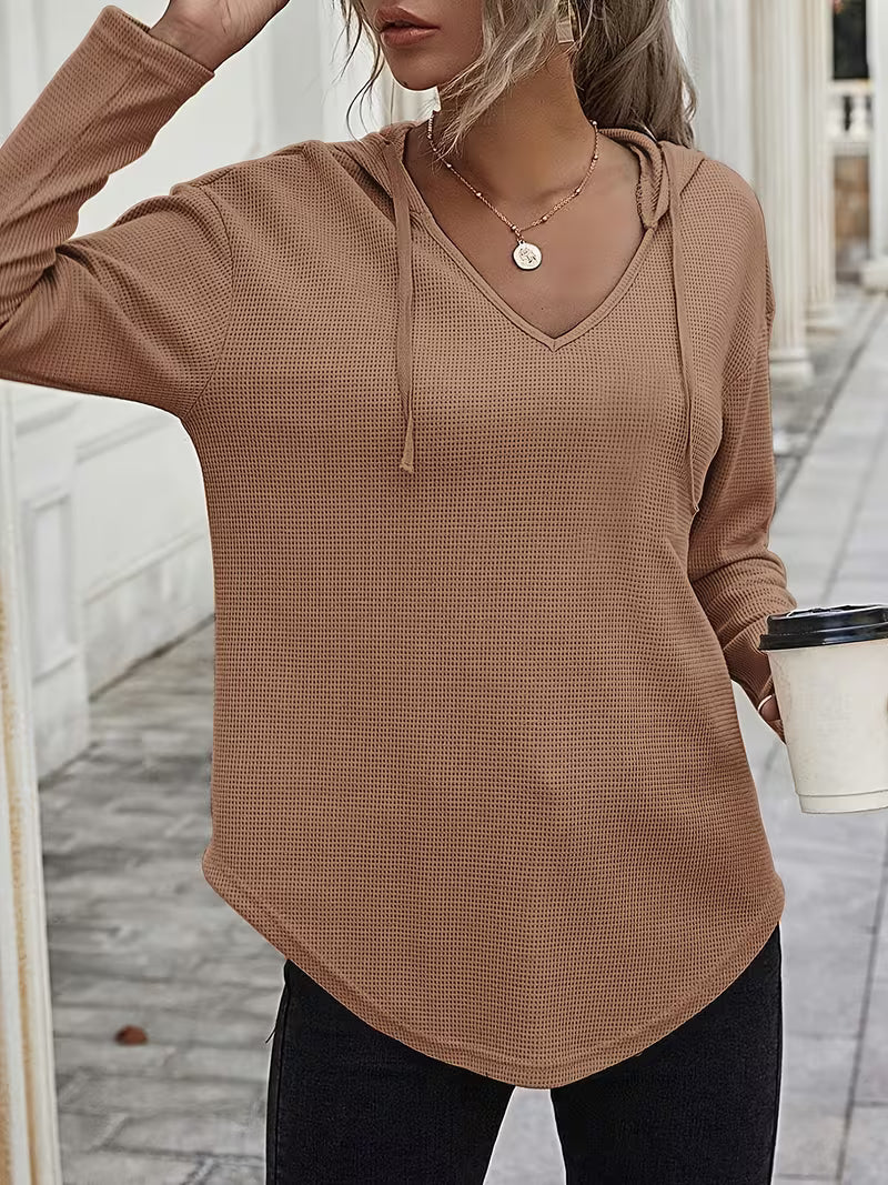 Heydi - Sudadera Con Capucha Manga Larga y Bajo Curvo