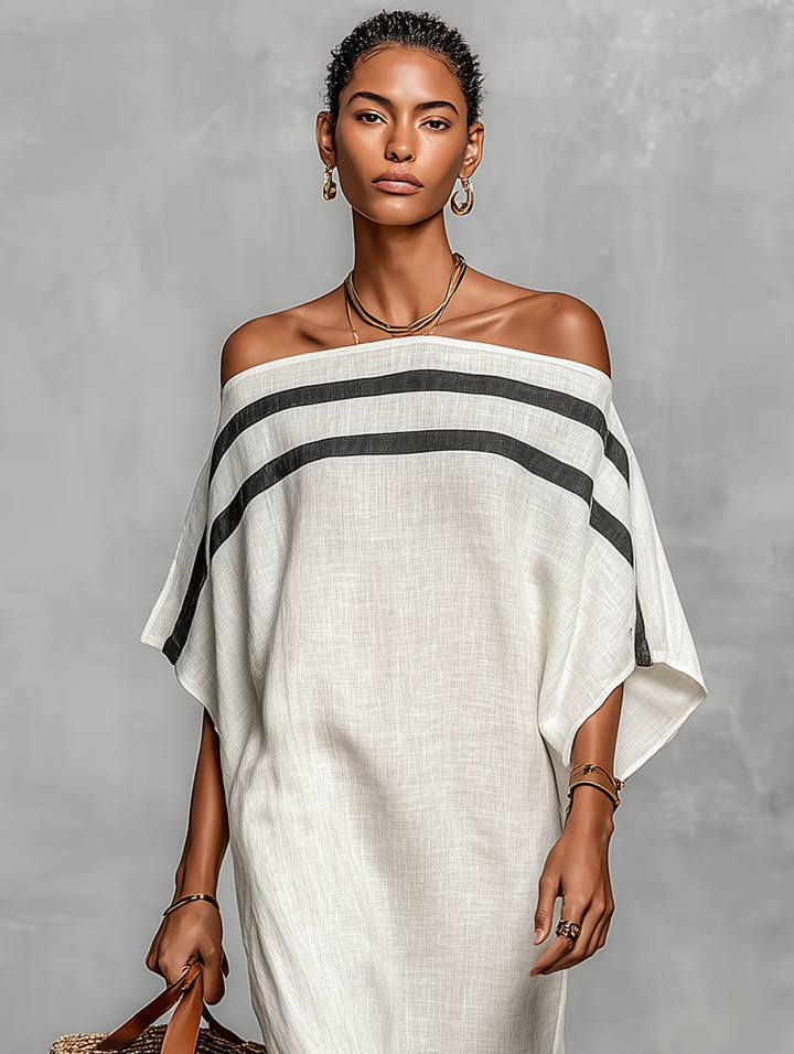 Vilina - Vestido Largo Minimalista De Lino
