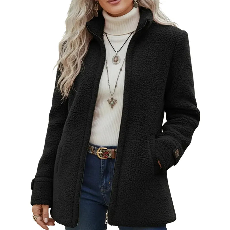 Elanne - Chaqueta Informal Con Cuello Alto