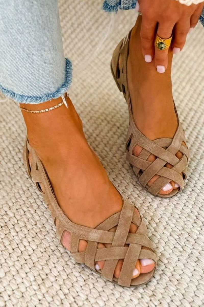 Darsy - Sandalias Con Tiras Cruzadas