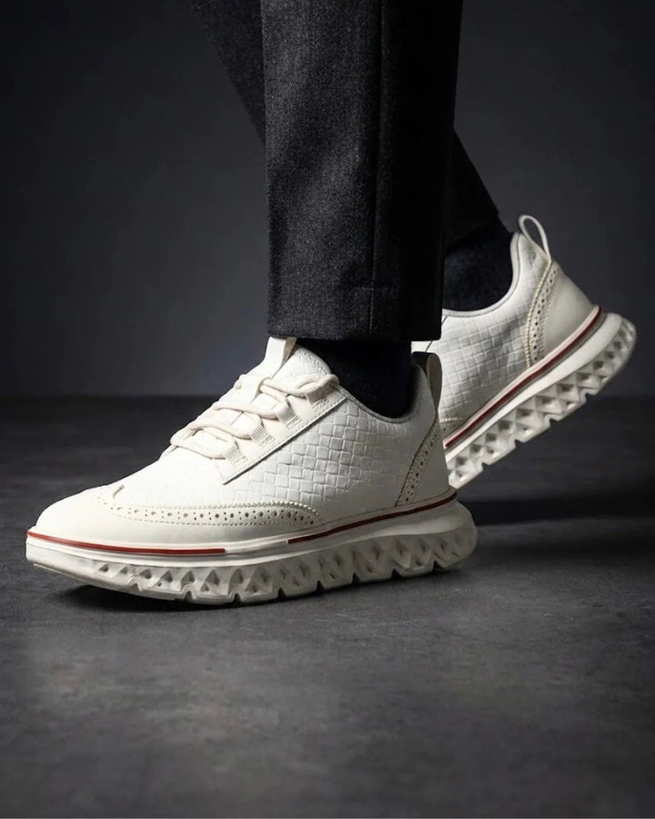 Kremer - Zapatillas Deportivas de Cordones Con Tejido de Piel