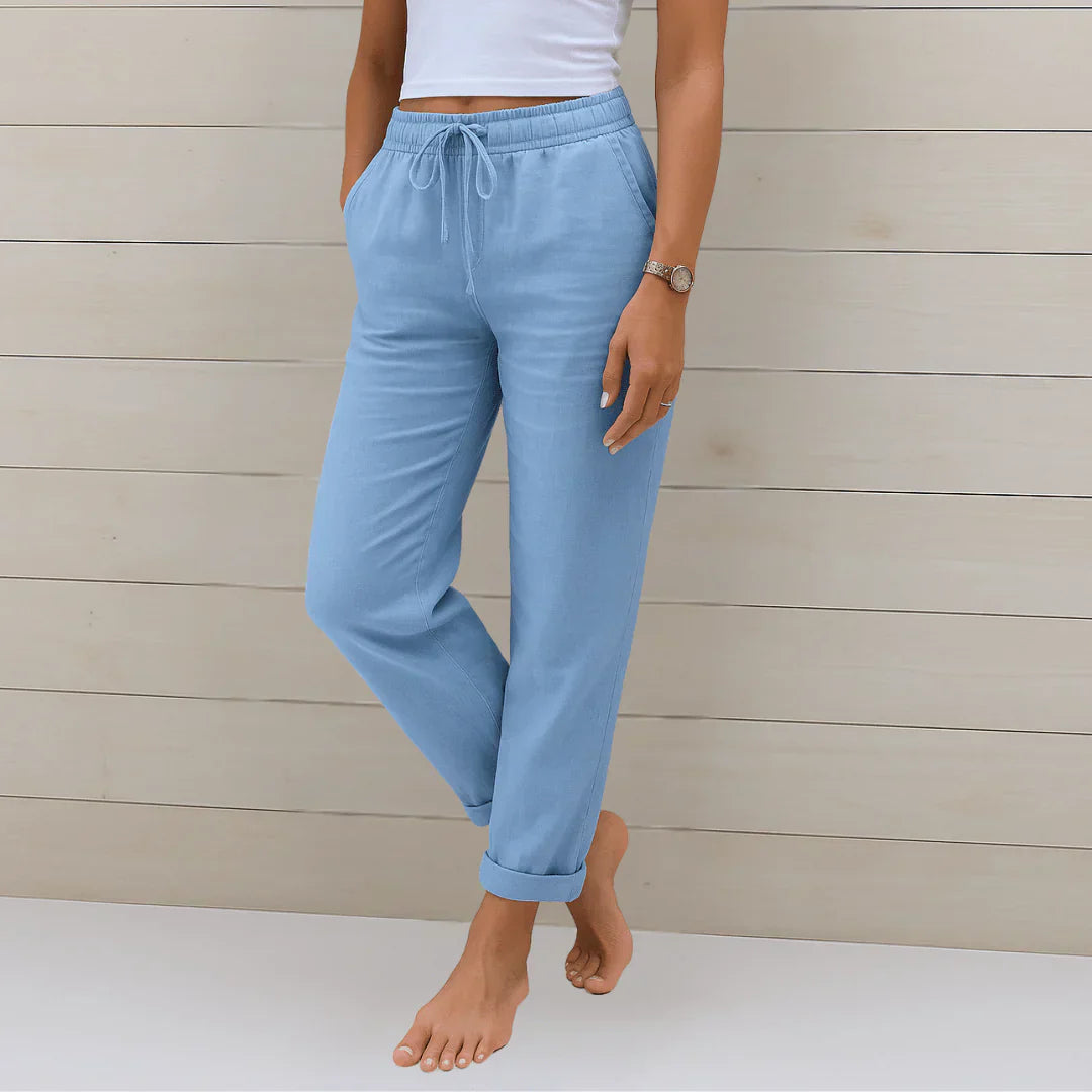 Niya - Pantalones Holgados Con Cordón