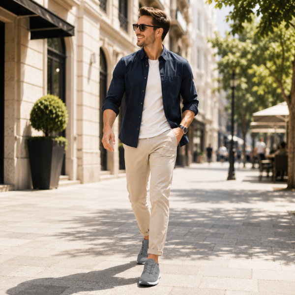 Luukas - Zapatillas Deportivas Informales Con Costuras en Paneles en Contraste