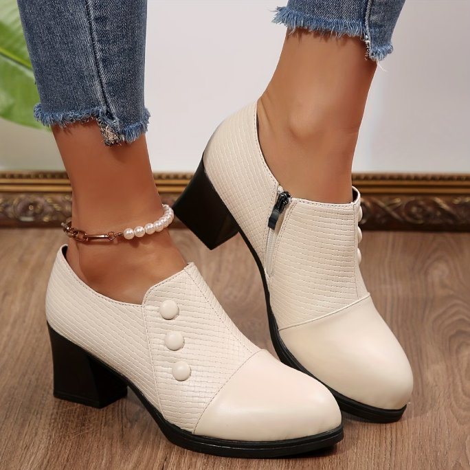 Sunchica - Zapatos De Salón Cómodos Con Cremallera