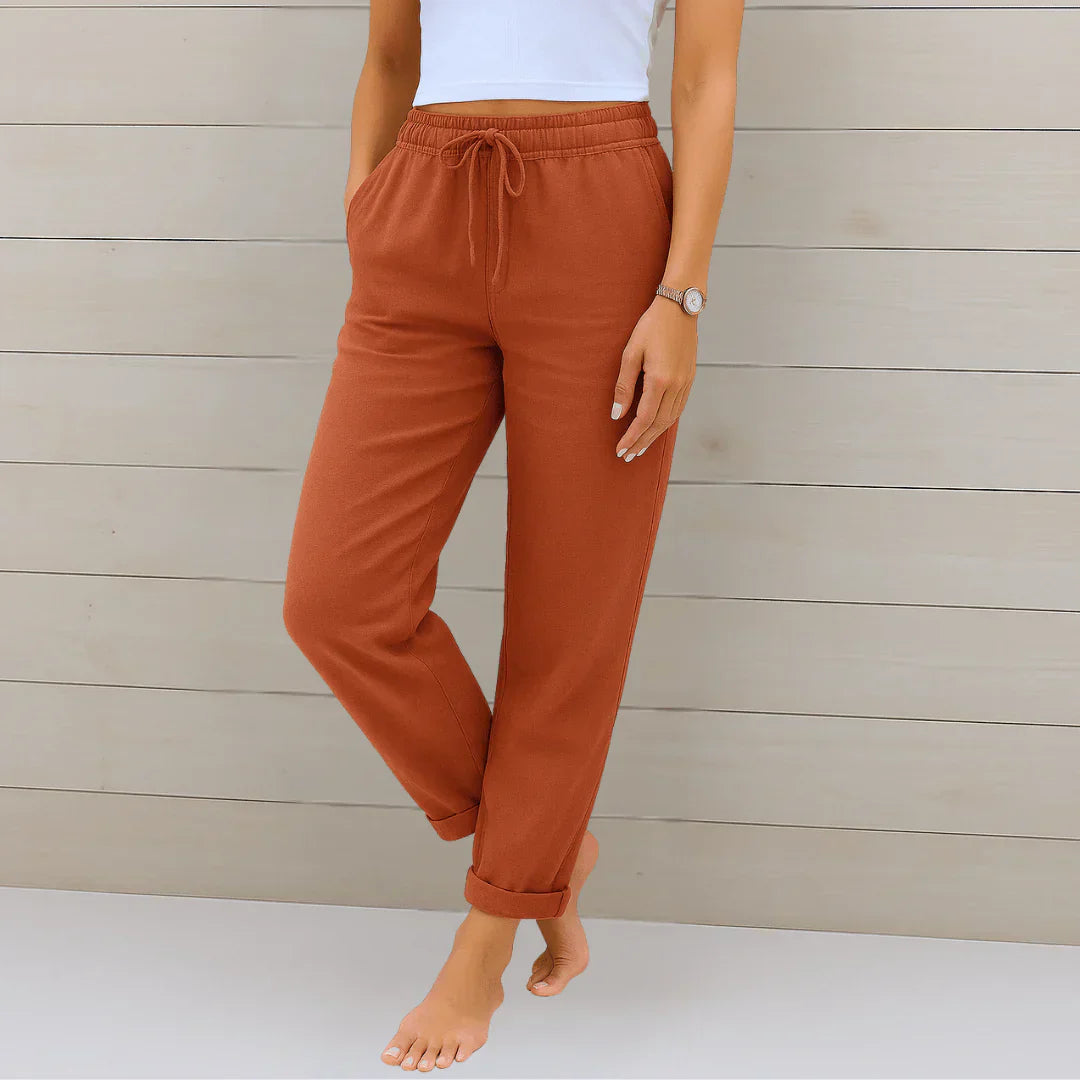 Niya - Pantalones Holgados Con Cordón