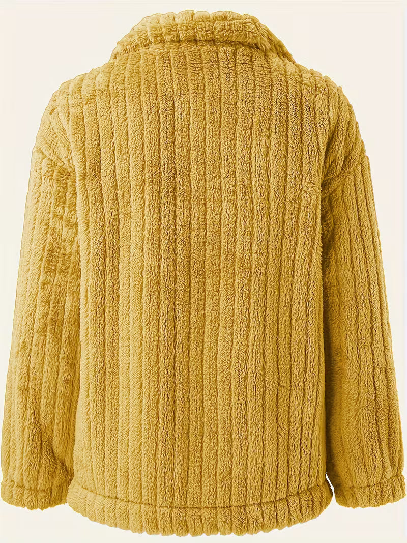 Libila - Chaqueta De Piel Sintética Con Bolsillos