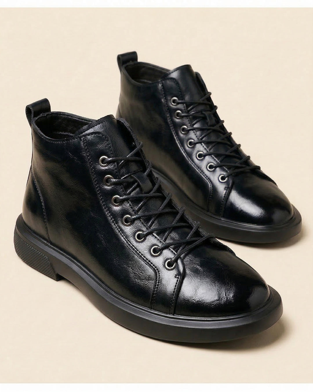 Kervens - Botas De Cuero Con Cordones