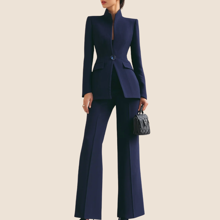 Kaelyn - Traje de Chaqueta y Pantalón con un Solo Botón