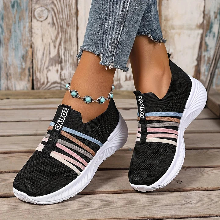 Lioray - Zapatillas Deportivas De Rayas Informales
