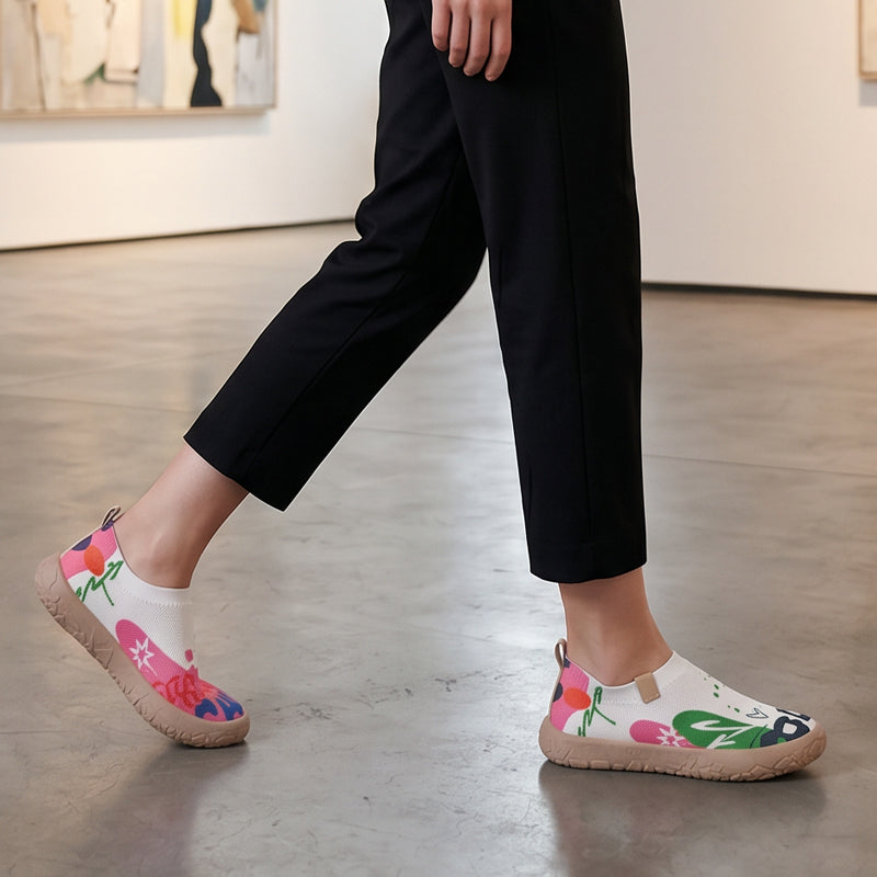 Farhia - Zapatos Sin Cordones De Estilo Informal Con Estampado Artístico