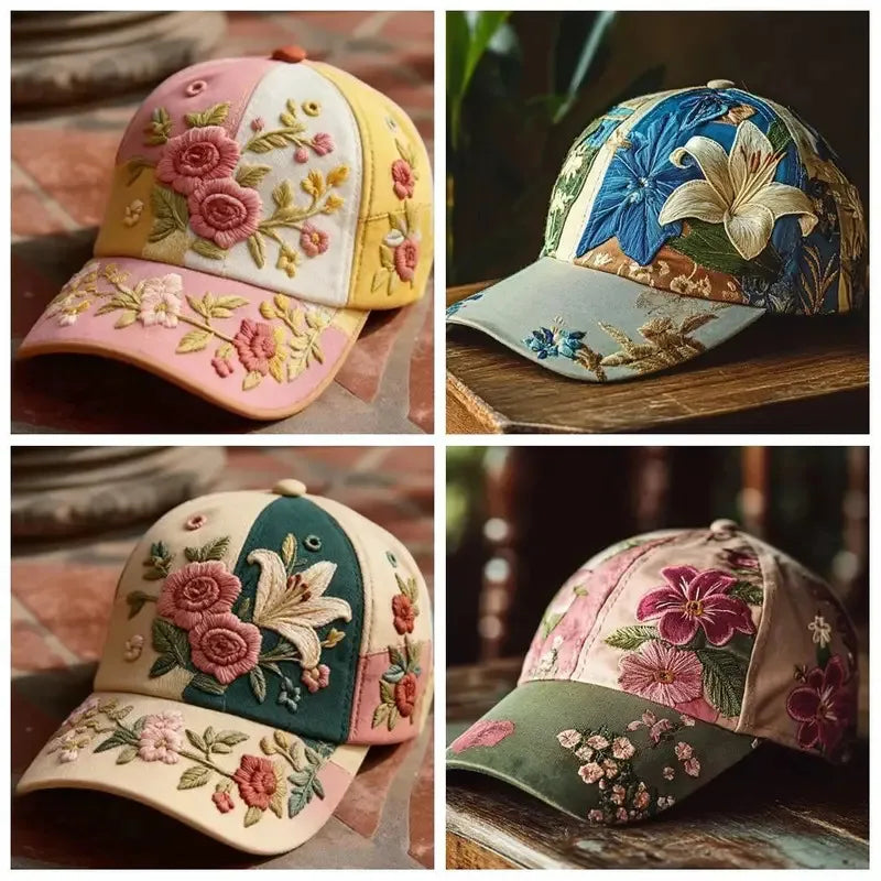 Virinia - Gorra Con Bordado Floral
