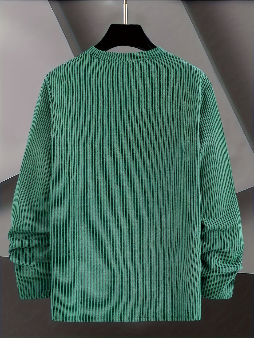 Dionisio - Jersey de Punto Acanalado con Cuello Redondo