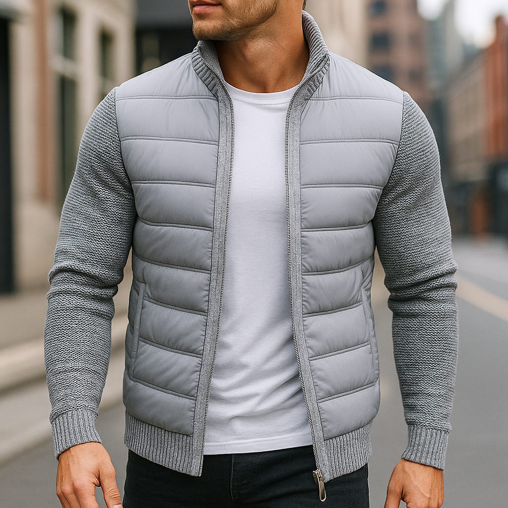 Karren - Chaqueta Acolchada Con Mangas De Punto