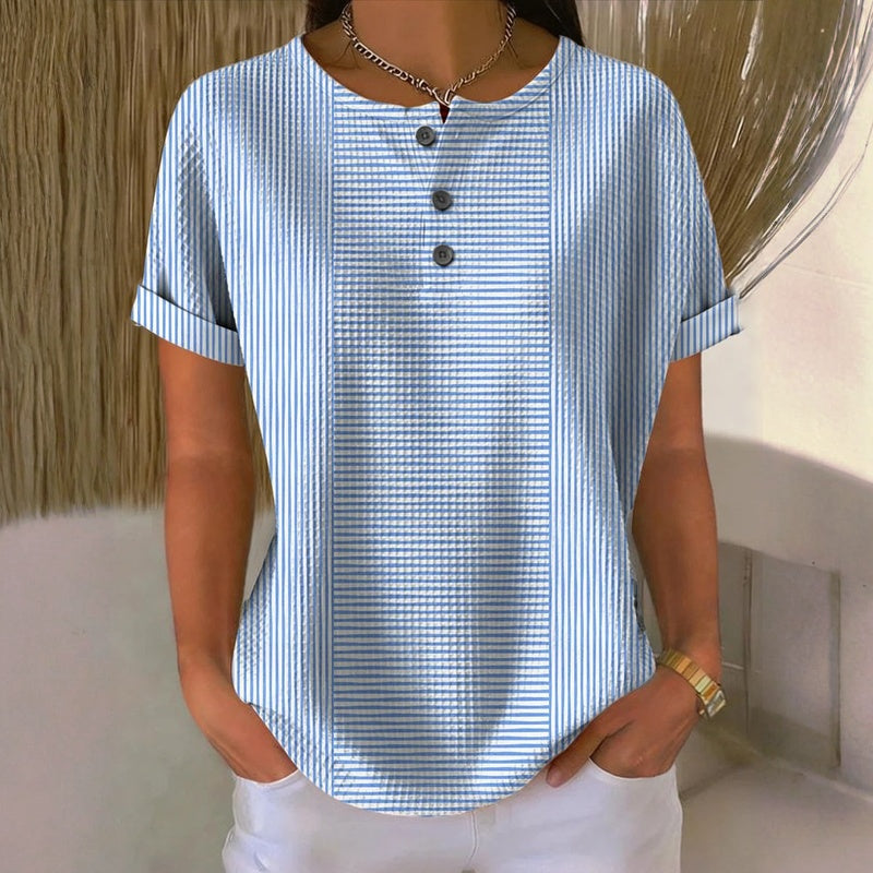 Lessie - Blusa Informal a Rayas