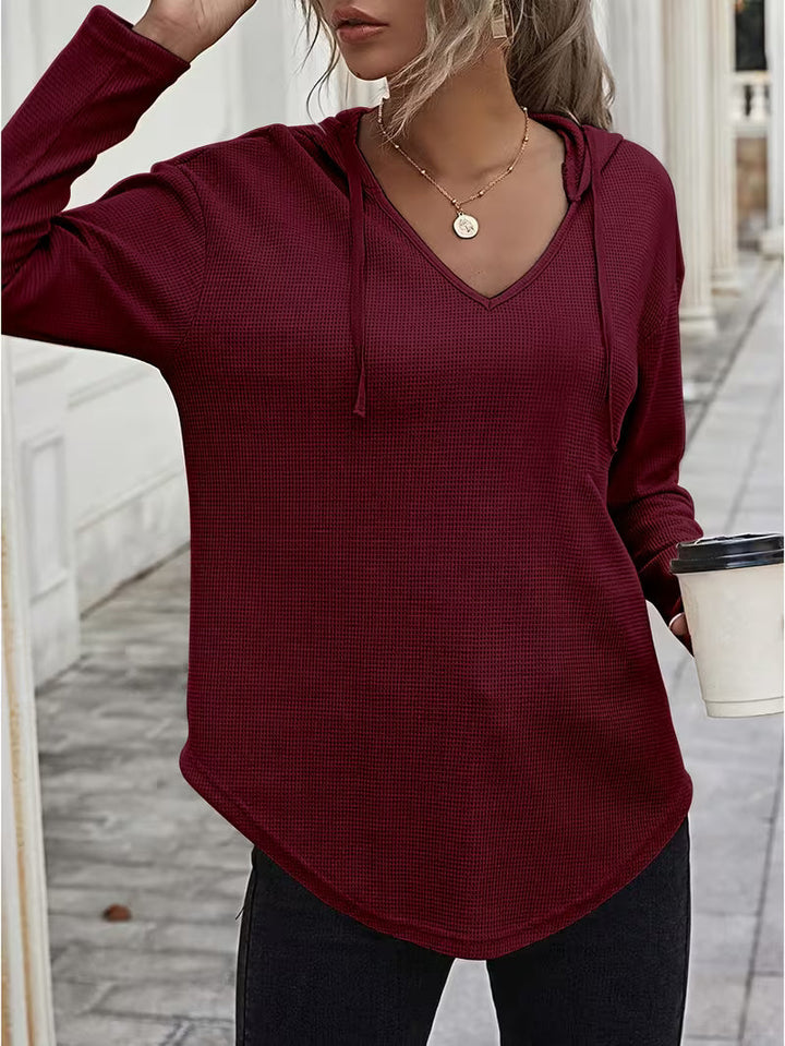 Heydi - Sudadera Con Capucha Manga Larga y Bajo Curvo
