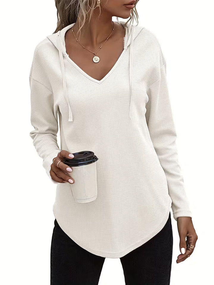 Heydi - Sudadera Con Capucha Manga Larga y Bajo Curvo
