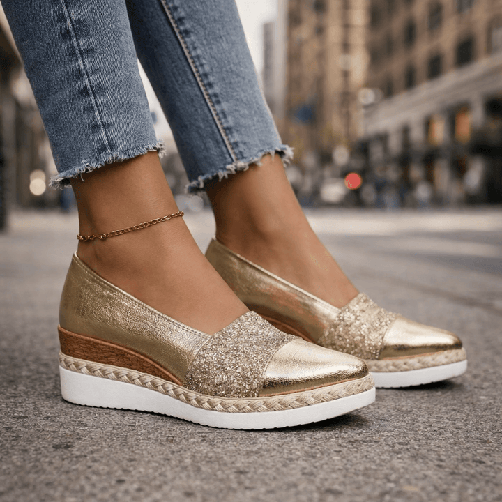 Jahaira - Elegantes Zapatos De Cuña Antideslizantes