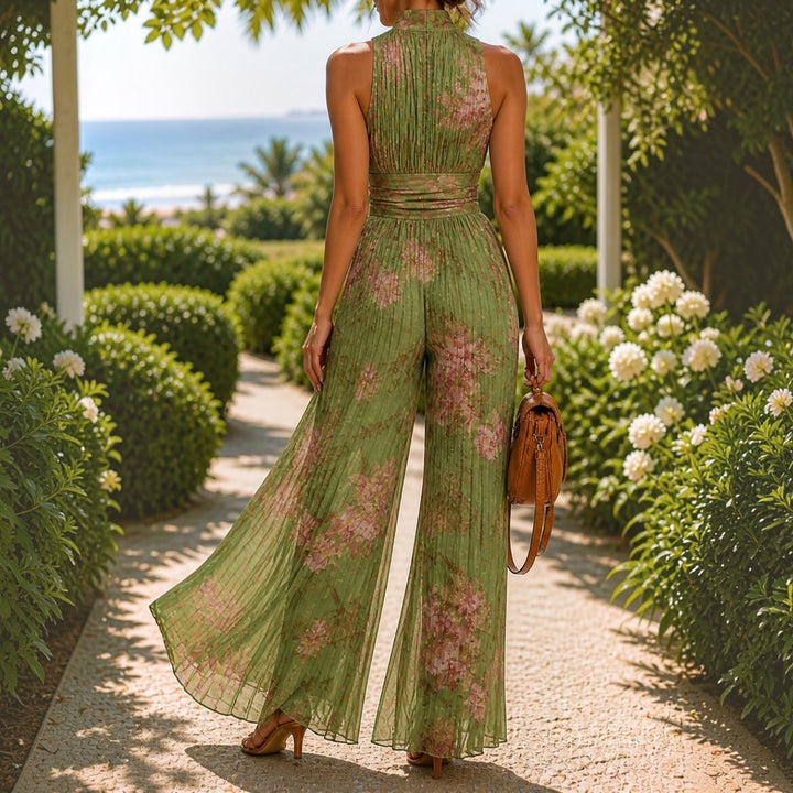 Lizzi - Mono Floral de Pierna Ancha