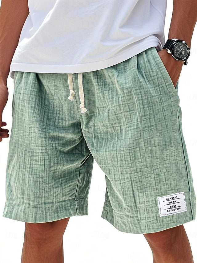 Javid - Pantalones Cortos Informales Ligeros de Corte Holgado