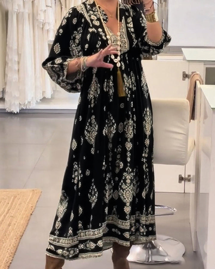 Zonia - Vestido Informal Estampado Con Bolsillos