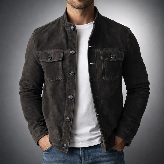 Pranas - Chaqueta Elegante De Ante