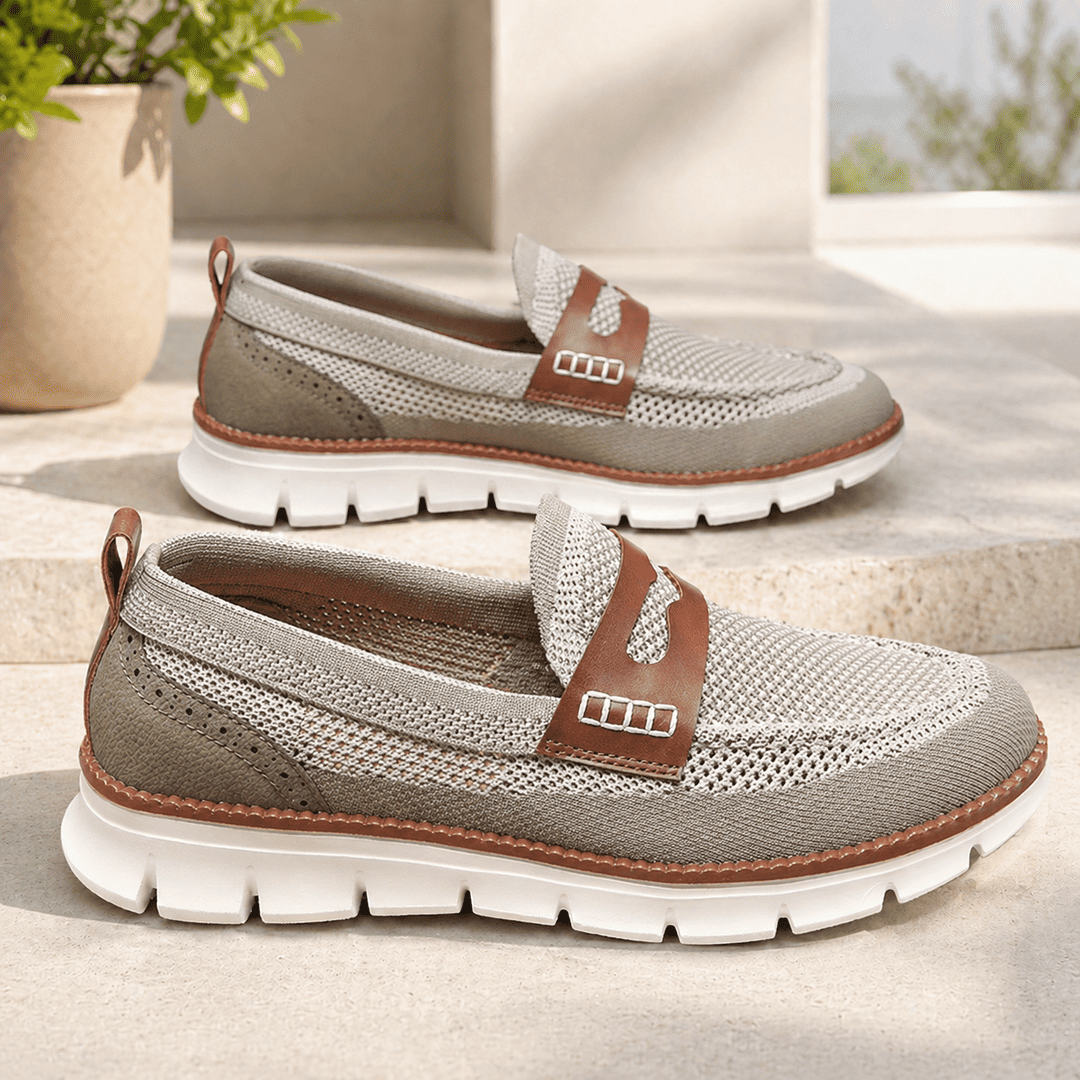 Ailan - Zapatos Sin Cordones de Punto