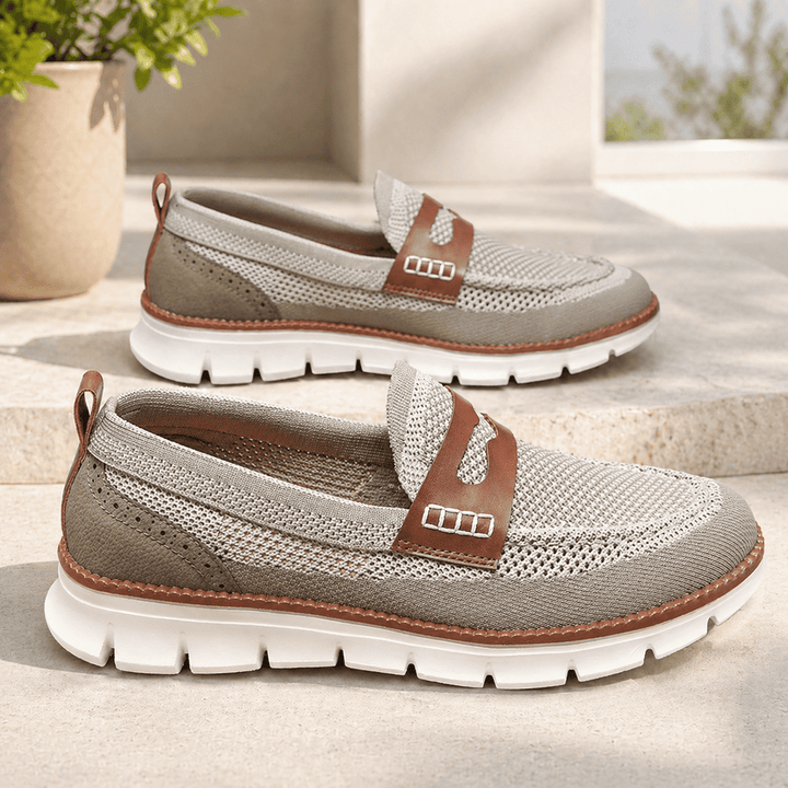 Ailan - Zapatos Sin Cordones de Punto