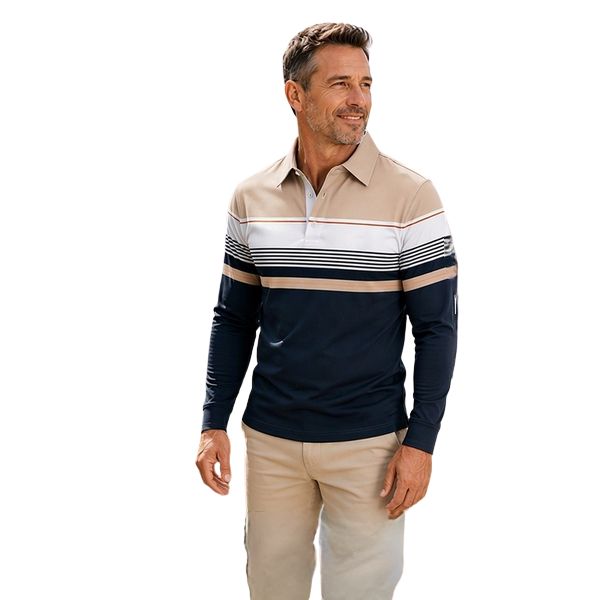 Philippe - Polo de Manga Larga a Rayas