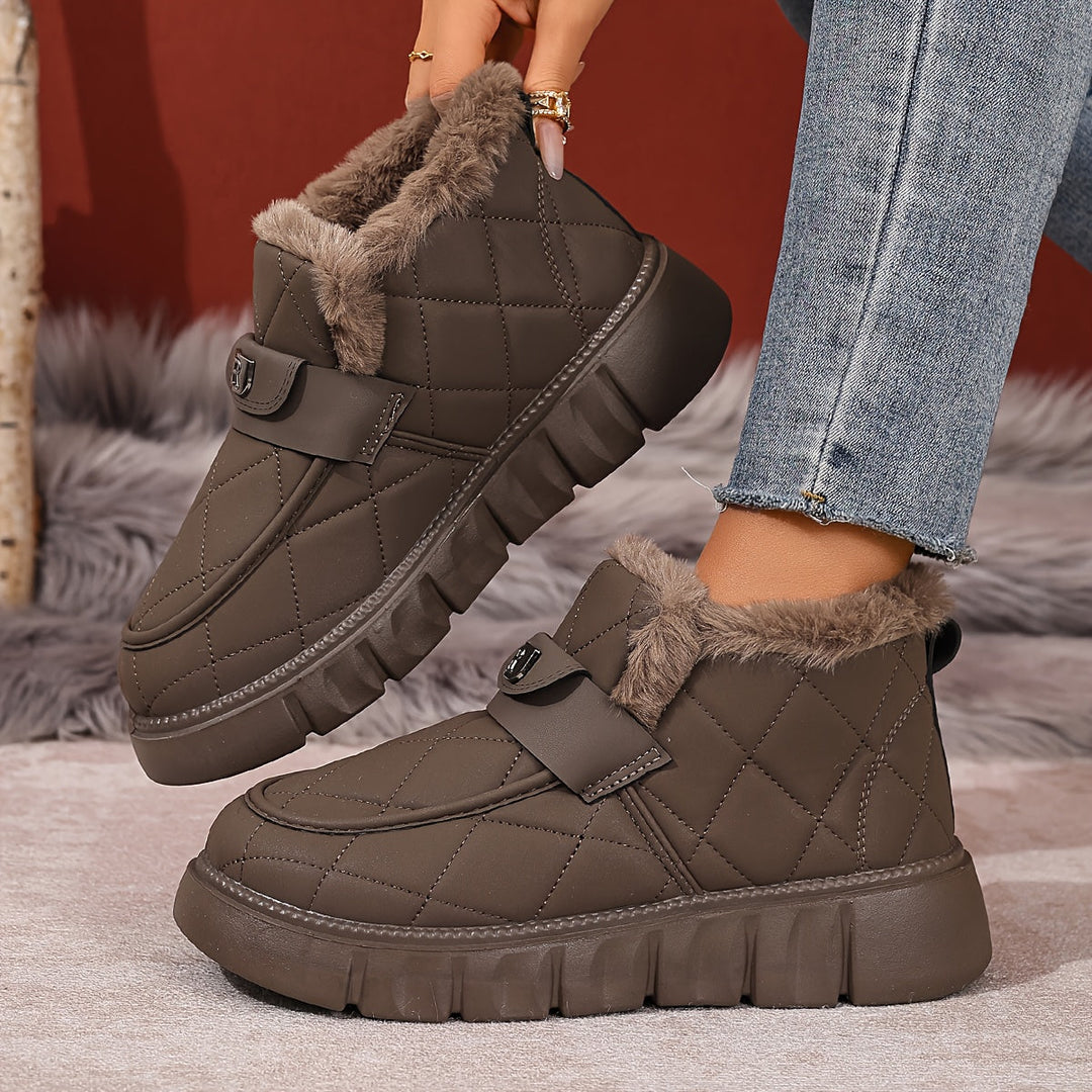 Karryna - Zapatos con Parte Superior Acolchada y Forro Mullido