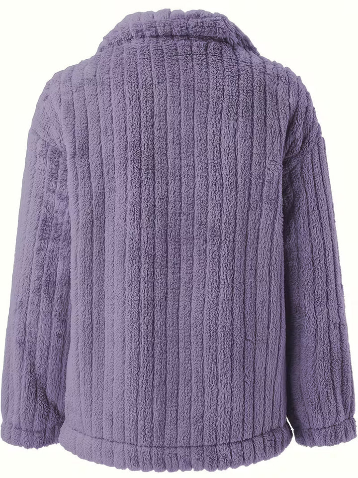 Libila - Chaqueta De Piel Sintética Con Bolsillos