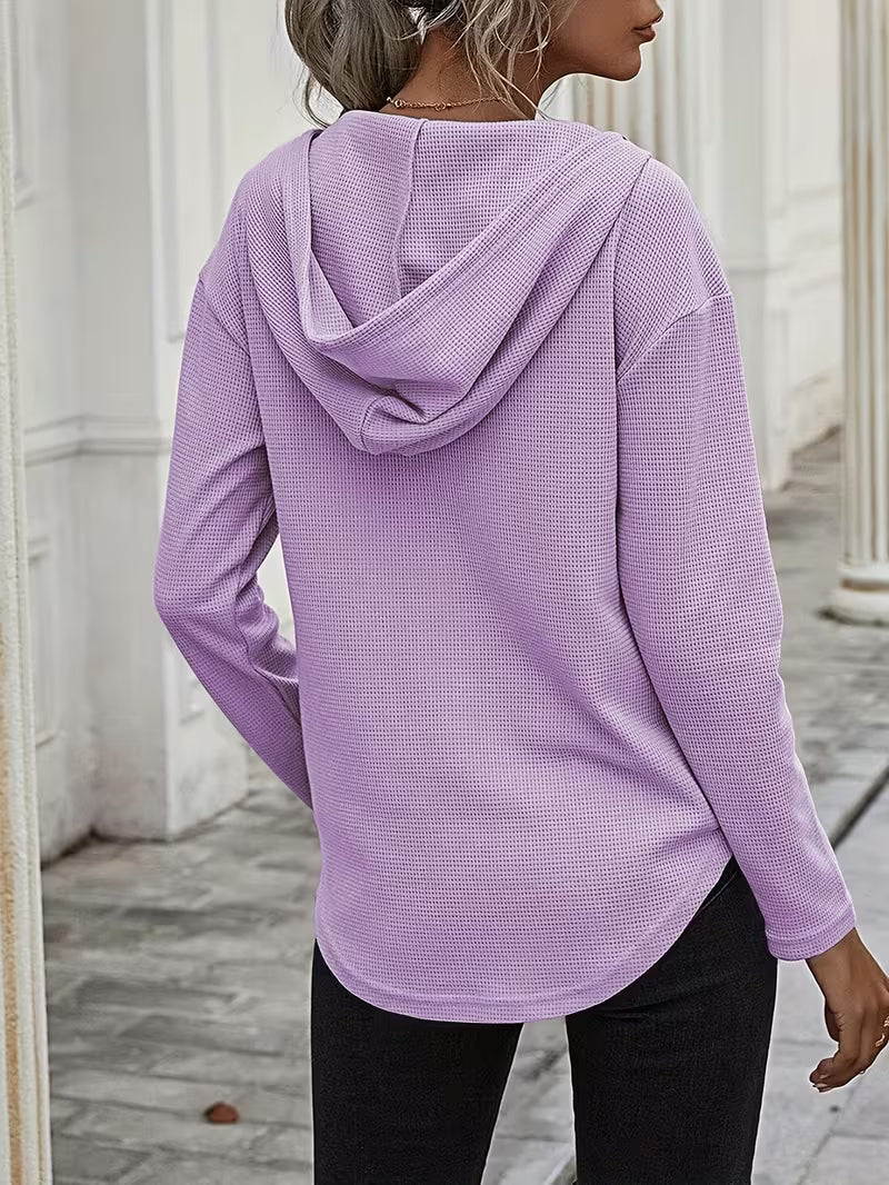 Heydi - Sudadera Con Capucha Manga Larga y Bajo Curvo