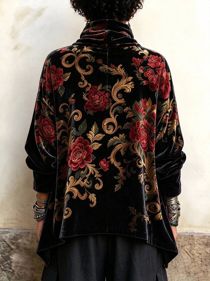 Analisa - Top Con Estampado Floral Vintage