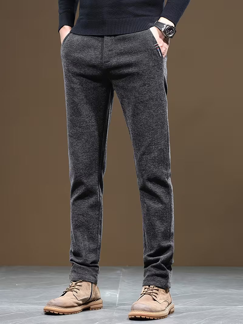 Talcott - Pantalones Informales de Corte Ajustado y Textura