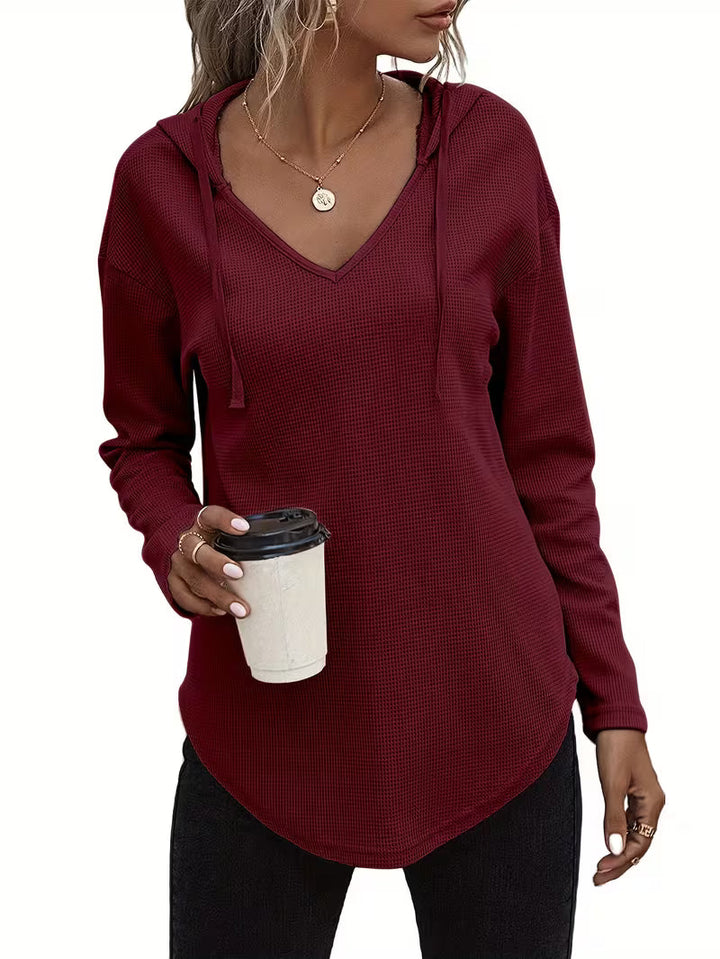 Heydi - Sudadera Con Capucha Manga Larga y Bajo Curvo