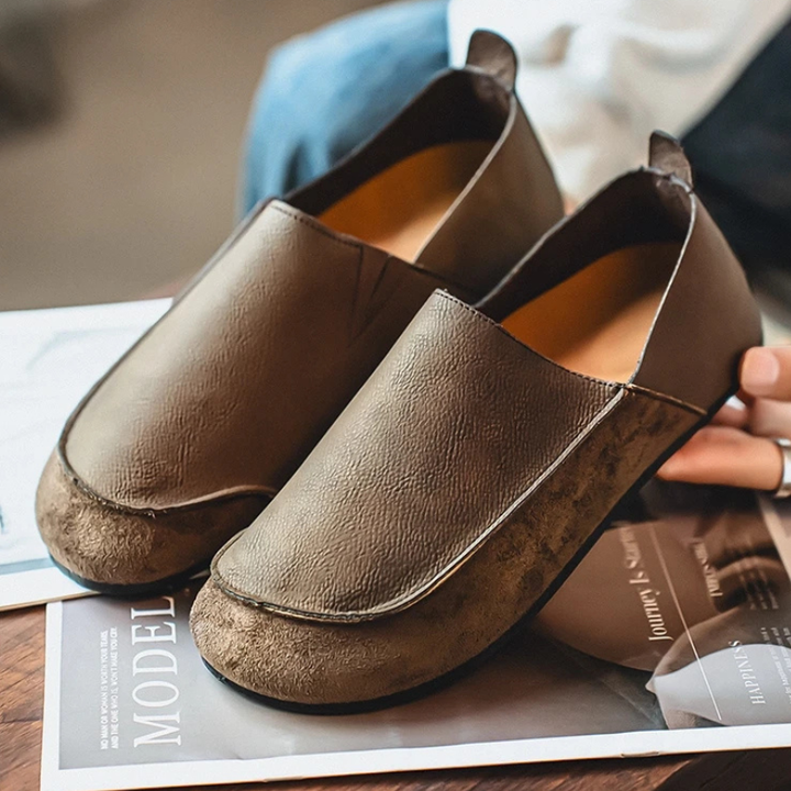 Hersch - Zapatos Cómodos De Cuero