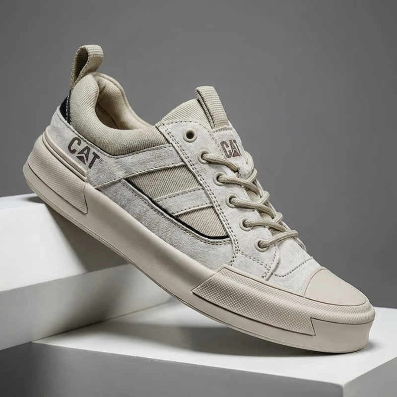 Deller - Zapatillas Deportivas de Cuero Informales