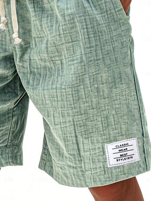 Javid - Pantalones Cortos Informales Ligeros de Corte Holgado