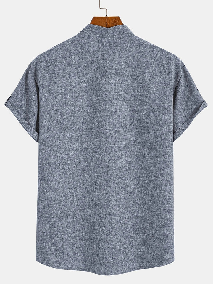 Samuelson -  Elegante Camisa De Manga Corta Con Cuello