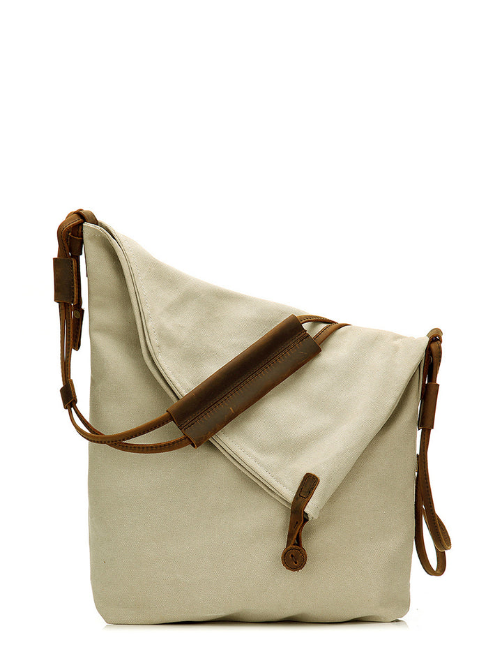 Liraine - Bolso Bandolera De Lona Y Piel
