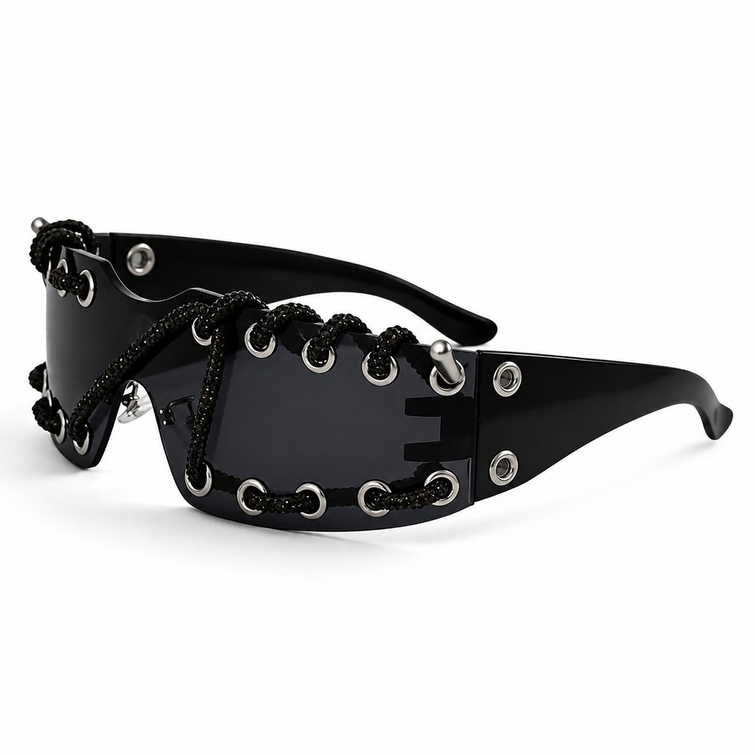ChainShade - Gafas De Sol De Moda Con Cristales Con Tachuelas