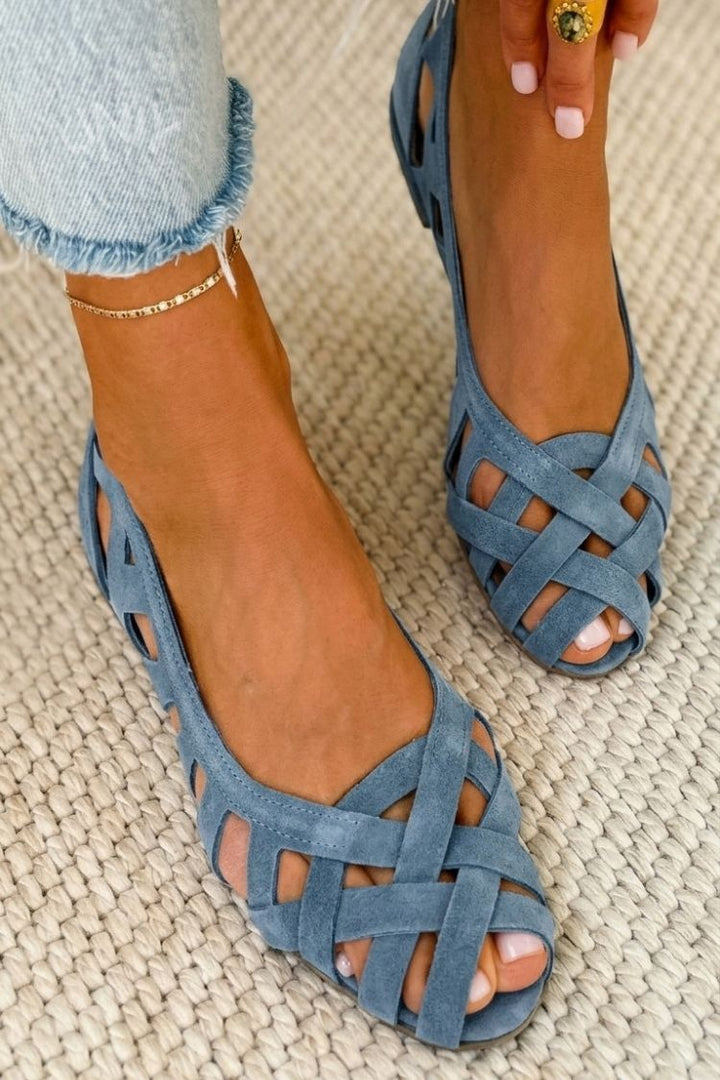 Darsy - Sandalias Con Tiras Cruzadas