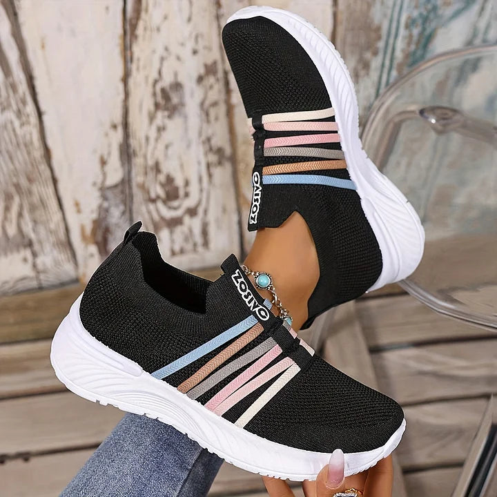 Lioray - Zapatillas Deportivas De Rayas Informales