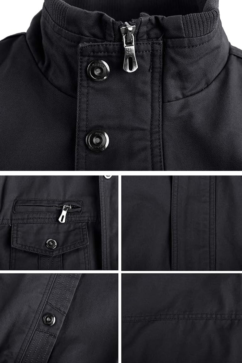 Miltin - Chaqueta Bomber Militar De Estilo Cargo