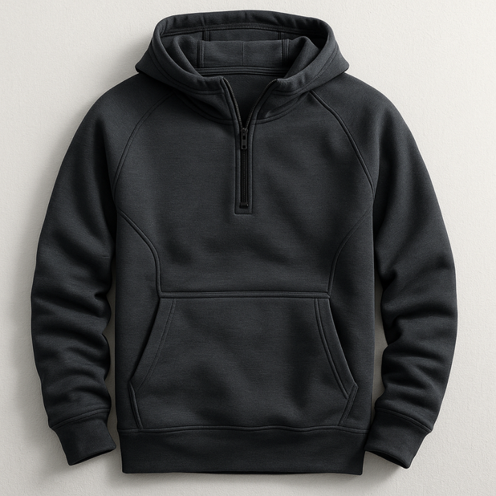Kennet - Sudadera Con Capucha, Manga Larga Y Cremallera De UN Cuarto