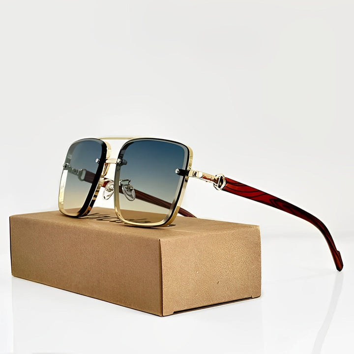 MetroLens - Gafas De Sol Cuadradas Con Doble Puente