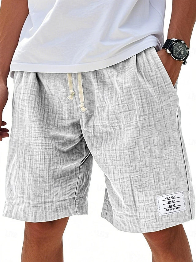 Javid - Pantalones Cortos Informales Ligeros de Corte Holgado