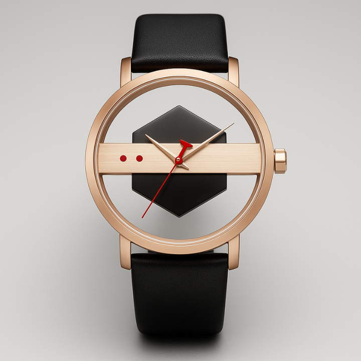 DialVorn - Reloj Con Correa Y Esfera Geométrica